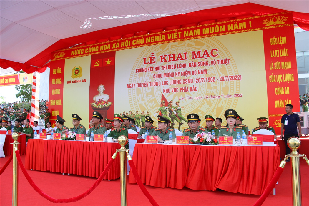 Khai mạc Vòng chung kết Hội thi điều lệnh, bắn súng, võ thuật – Khu vực phía Bắc, năm 2022 tại tỉnh Lào Cai